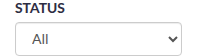 The Status filter above the banners grid, set to All.