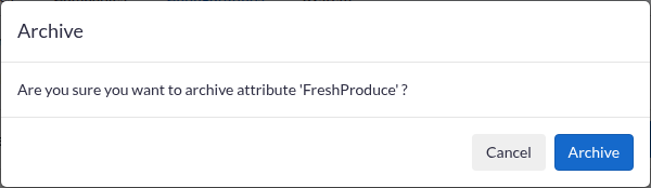 Archive an Attribute