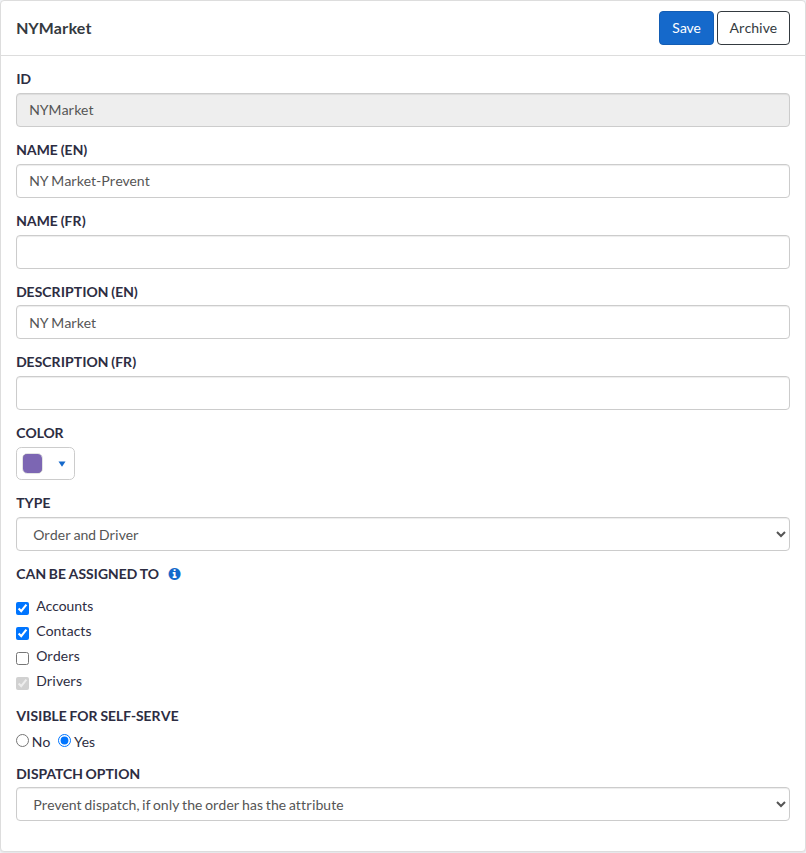 Fields Shown by the Type